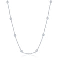 Sterling Square Bead Station Chain