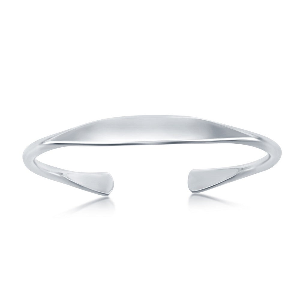 Sterling Silver, High Polished Engravable Bangle