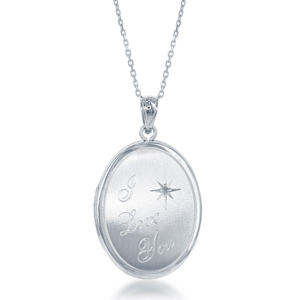 Diamond I Love You Locket