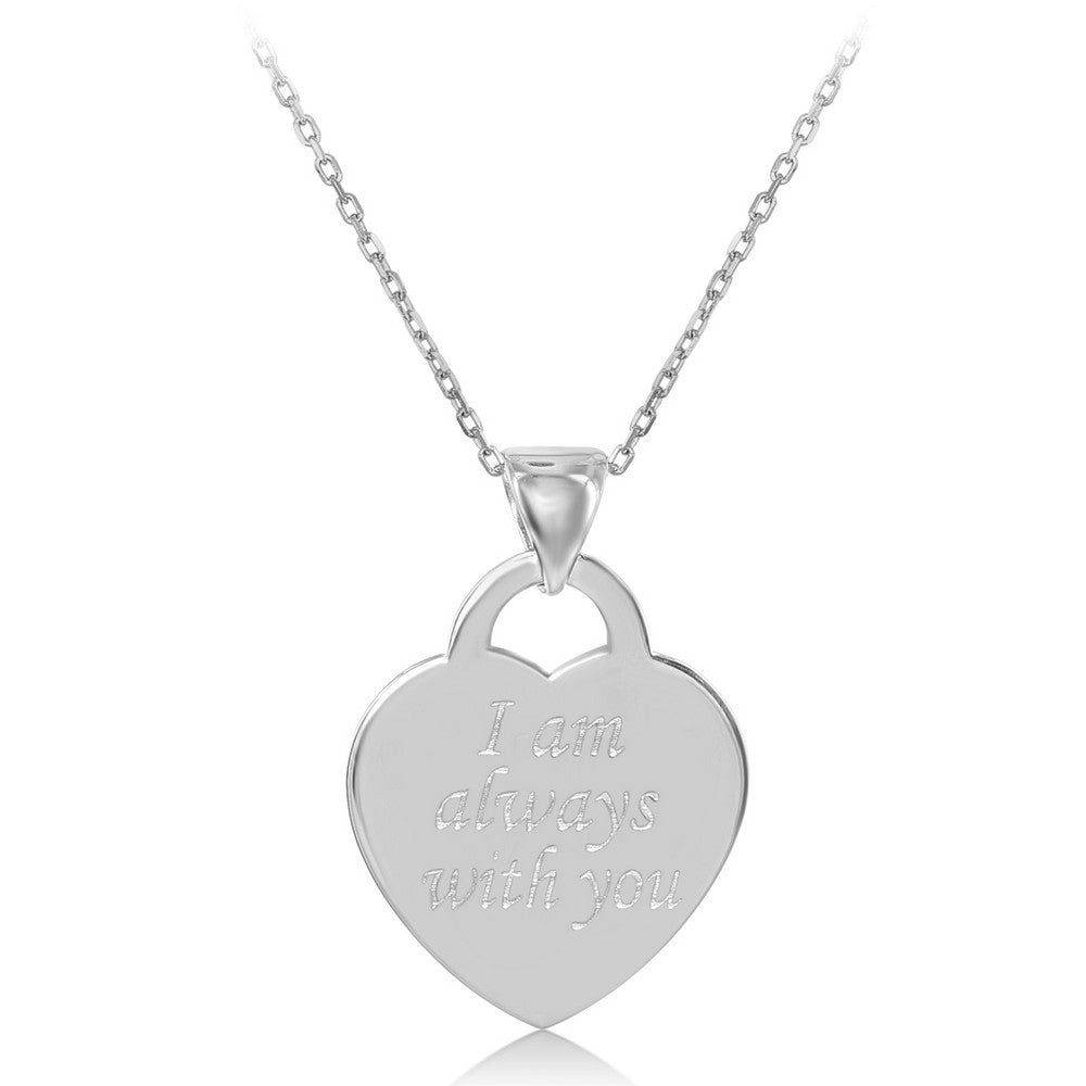 “I am always with you” pendant and chain