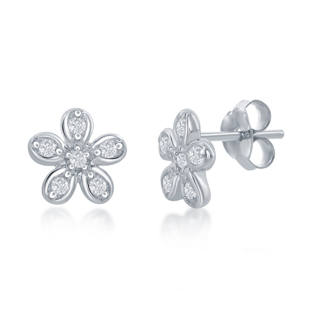 Children’s CZ Flower Necklace Set