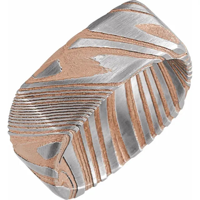 Damascus Comfort Fit Square Band