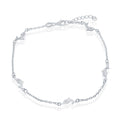 Sterling Silver Dolphins Anklet