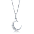 Sterling Silver Diamond  'C' Initial Necklace