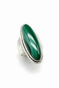 ESTATE: Sterling and Malachite Ring