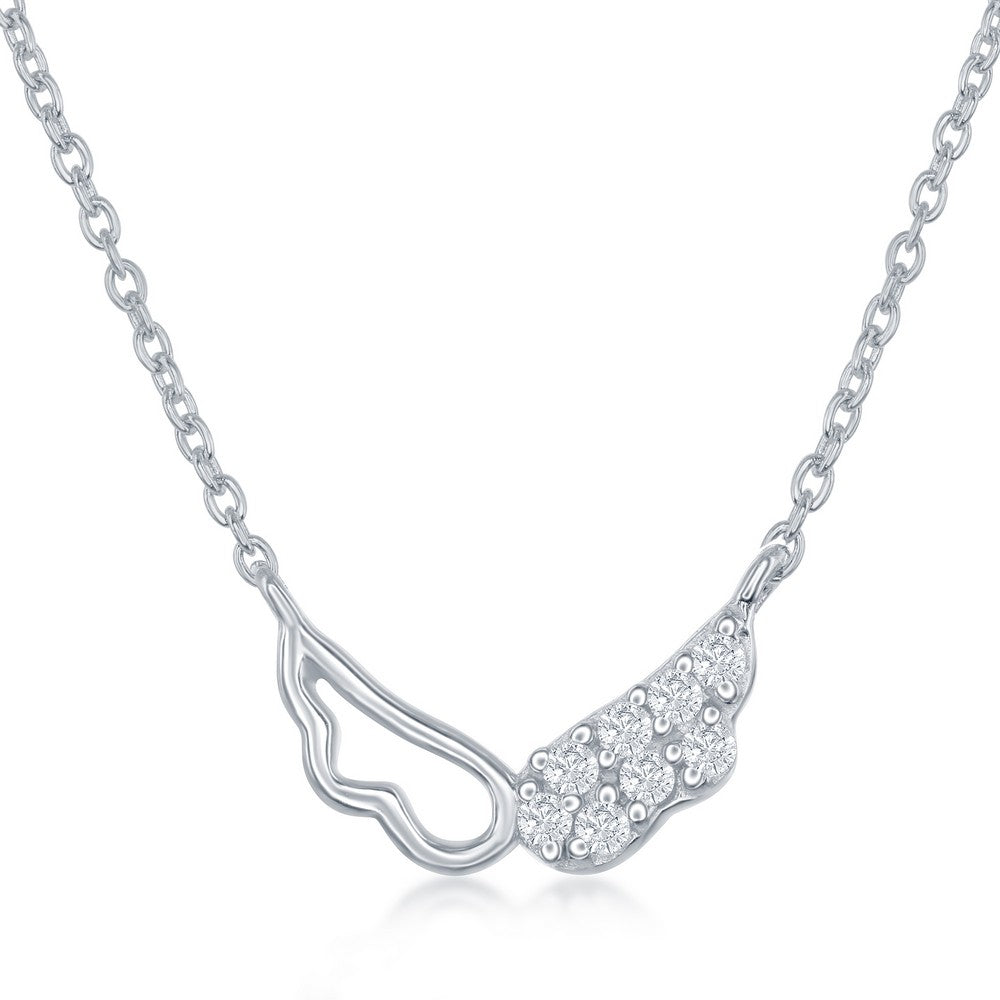 Children’s CZ Wing Necklace & Earring Set