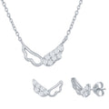 Children’s CZ Wing Necklace & Earring Set