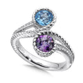 Colore SG Amethyst & Topaz Silver Ring