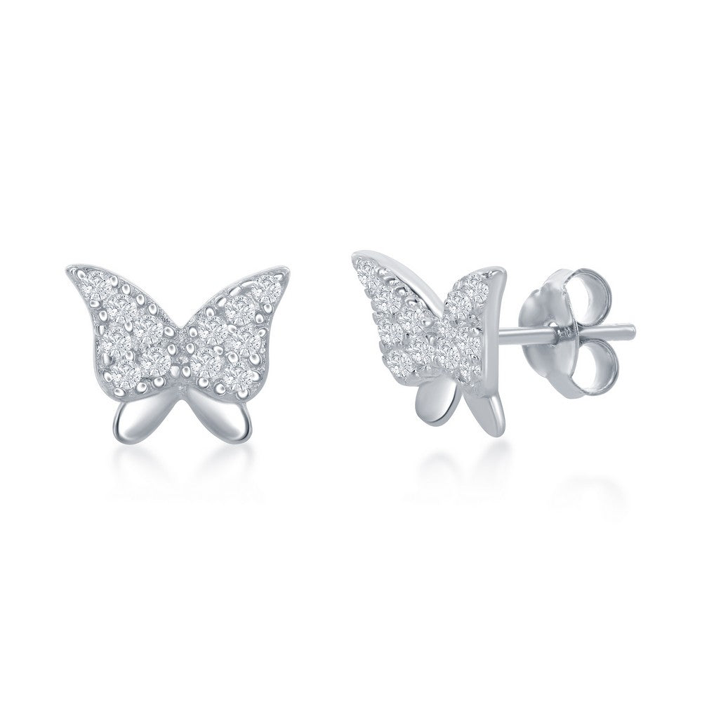 Children’s CZ Butterfly Necklace & Earring Set