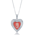 Pink Girl Cameo Locket