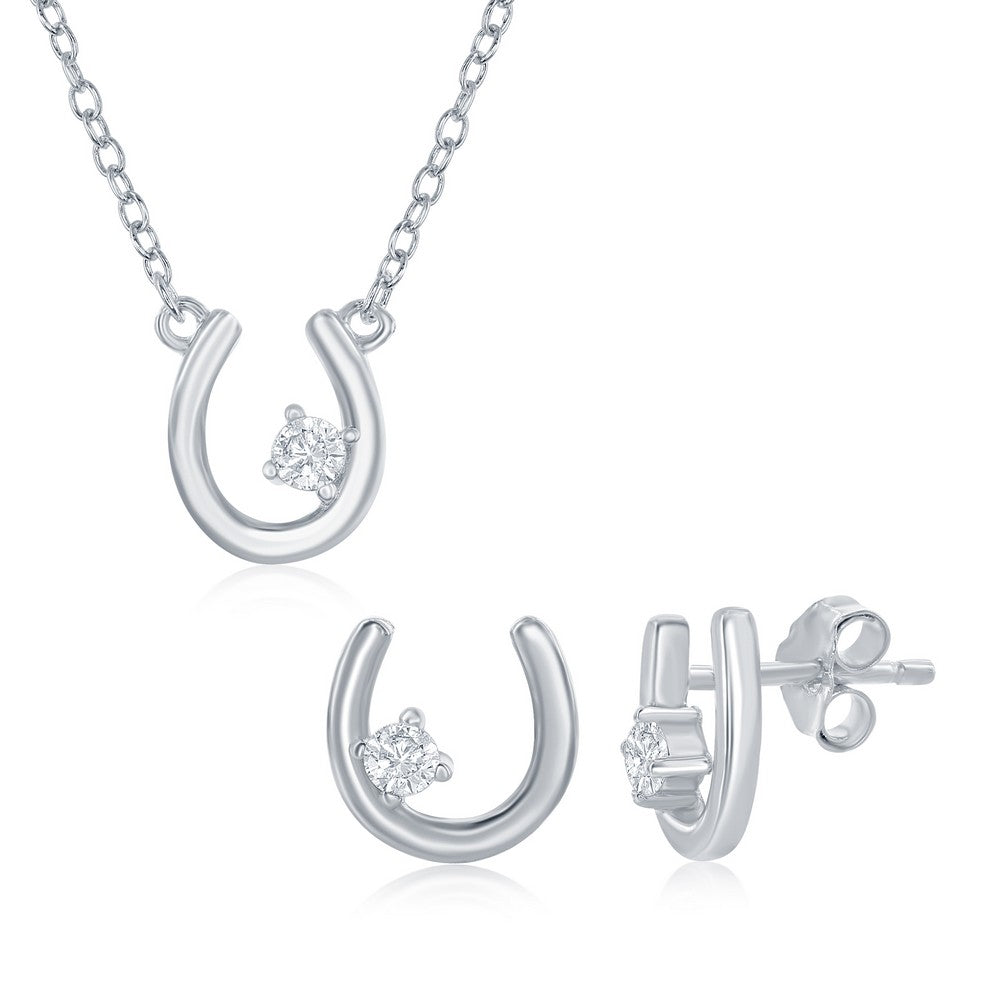 Child’s Silver Horseshoe Set