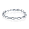 Double Rope Italian Silver Link Bracelet