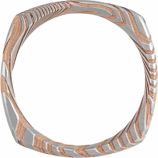 Damascus Comfort Fit Square Band