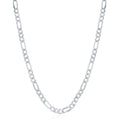 Sterling Silver 4.0mm Figaro 20”