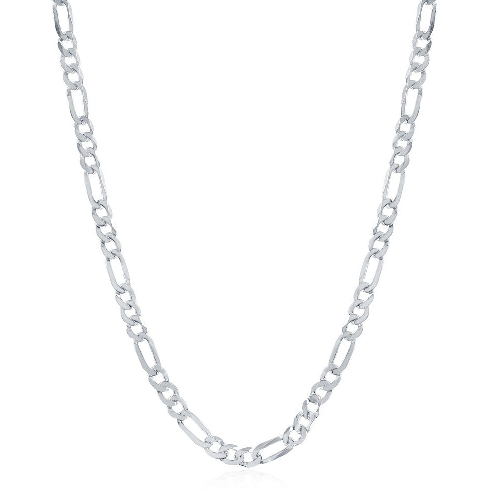 Sterling Silver 4.0mm Figaro 20”