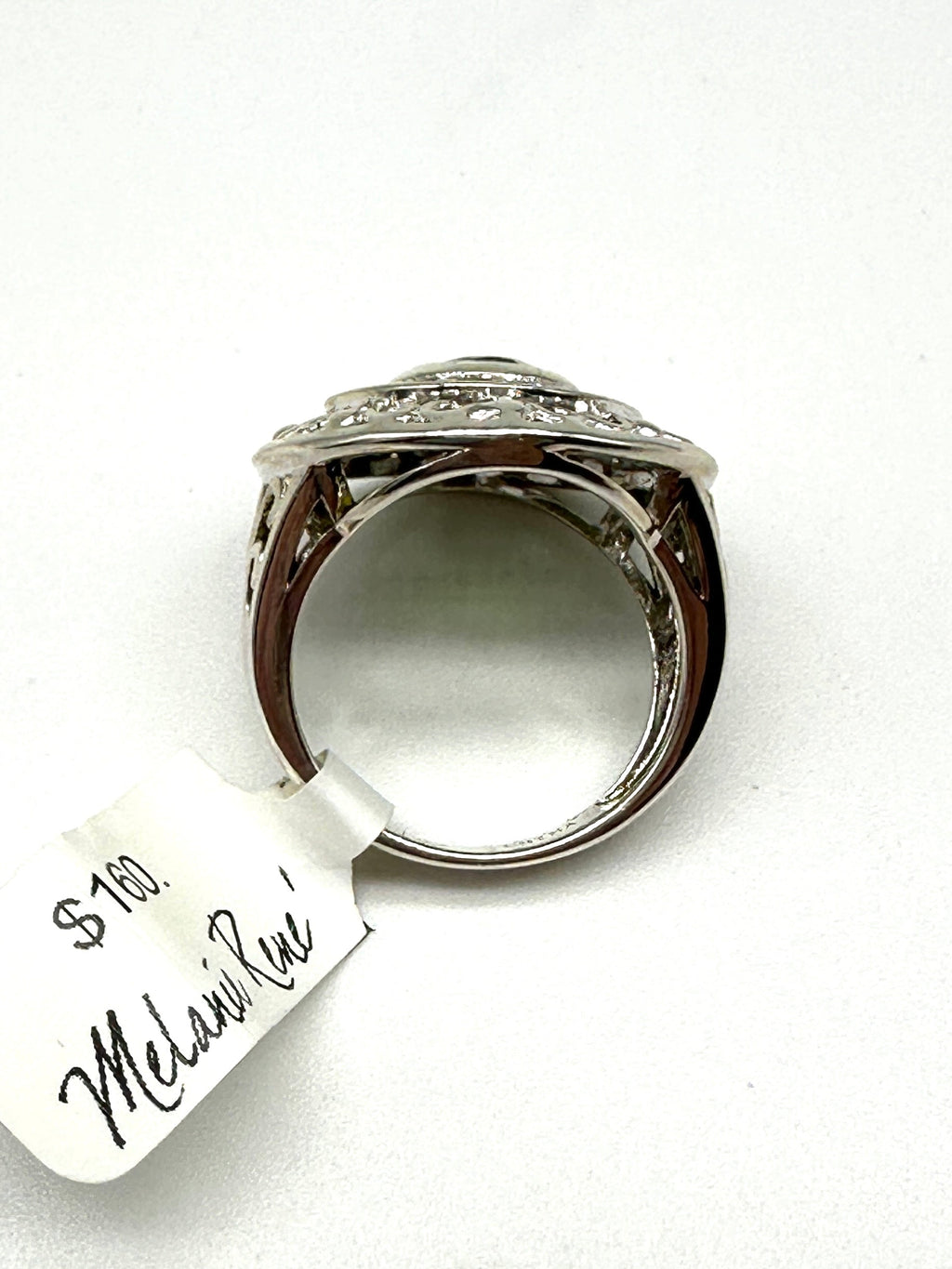 ESTATE: Sterling Chrome Diopside Ring