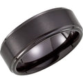 STEPPED-EDGE COMFORT-FIT BAND WITH SATIN FINISH