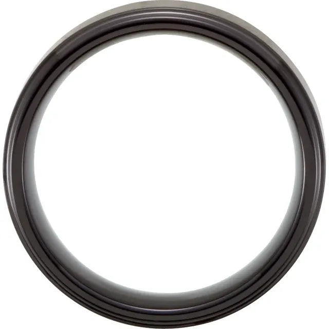 STEPPED-EDGE COMFORT-FIT BAND WITH SATIN FINISH