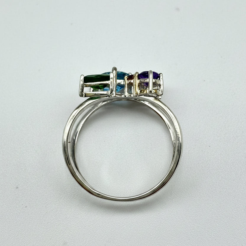 ESTATE: Sterling Multi Stone Ring